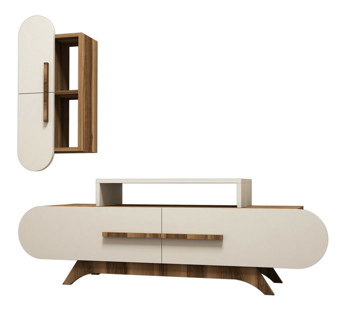 Set za dnevni boravak Dolphie 2 (orah + krem)