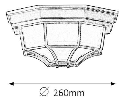Iluminat pentru exterior Milano 8346 (negru)