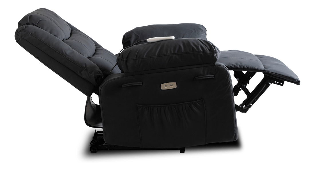 Masažna fotelja Jornaleros (crna ekokoža) 