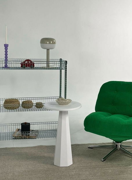 Príručný stolík Lilia (biela)