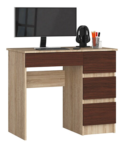 PC stolík Benicio II (dub sonoma + wenge) (P)