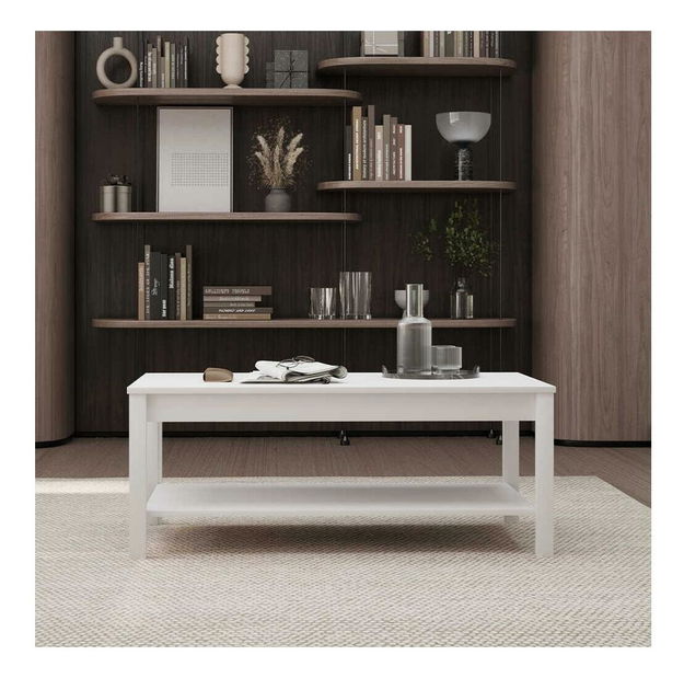 Dohányzóasztal Salahonte 2 (fehér)