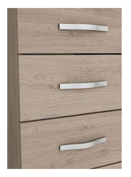 Comodă Bihop (Stejar arizona + gri)