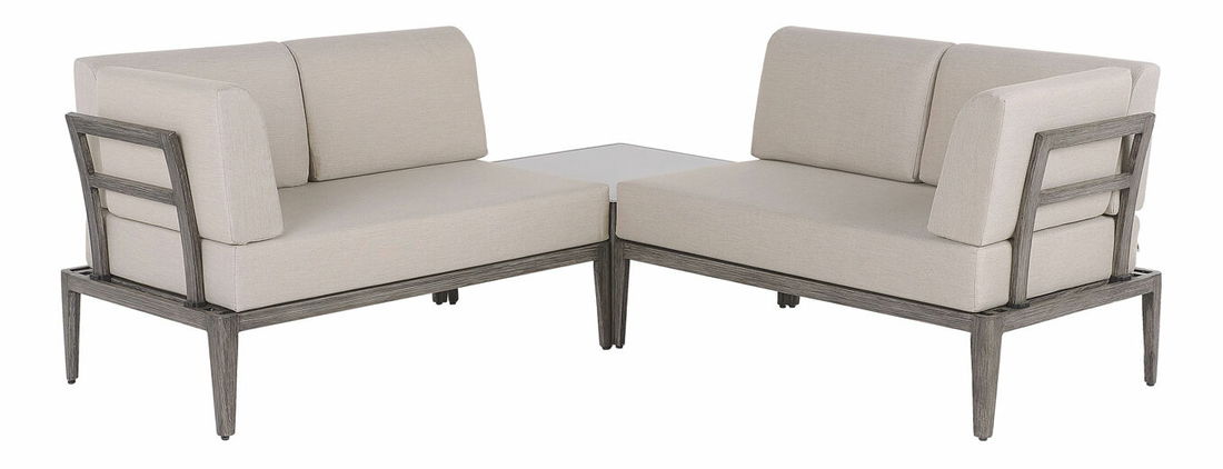 Zahradná sedacia súprava RIN (polyratan) (béžová) (pre 6 osôb)