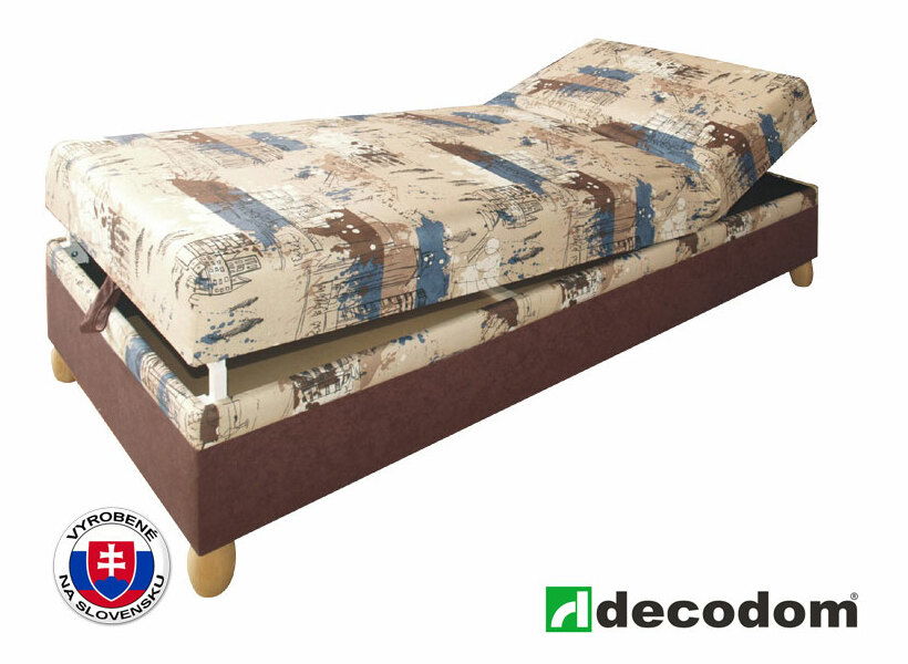 Jednolôžková posteľ (váľanda) 80 cm Decodom Rafael Vento 12 + Life 19 (s roštom a matracom)