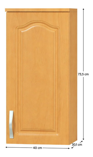 Horná kuchynská skrinka Leite MDF klasik W40/P jelša (P)