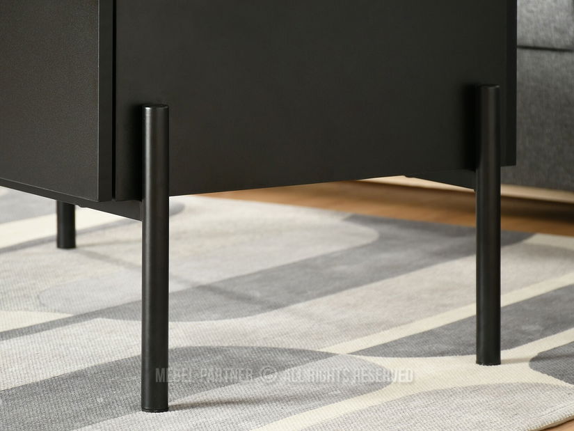 Măsuță de cafea Bertina M (stejar + negru)