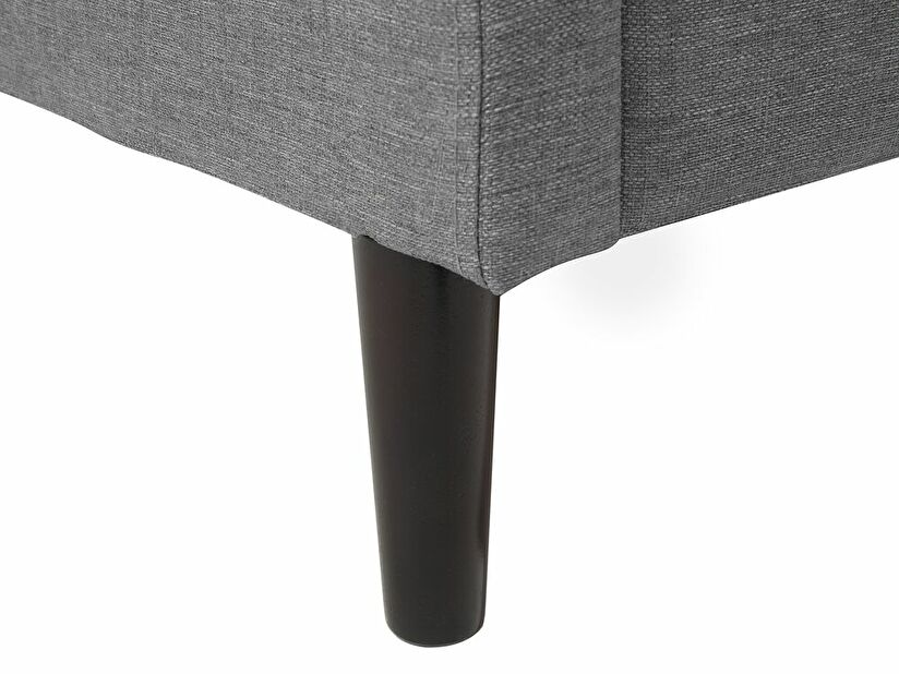 Manželská posteľ 140 cm COLLETTE (s roštom) (sivá)