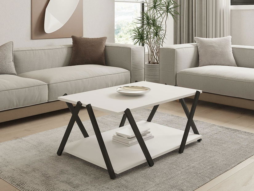 Stolić za kavu Lesake 1 (antracit + bijela) 