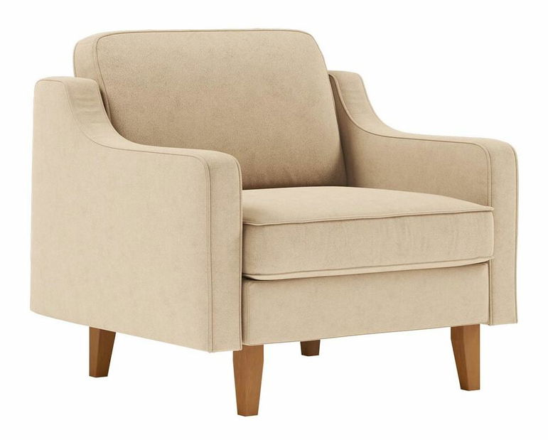 Kreslo Robia 1 (béžová + orech)