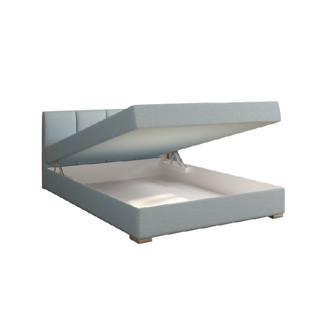 Jednostruki krevet Boxspring 120 cm Rhoni (boja mentola) (S podnicom, madracom i prostorom za odlaganje) 