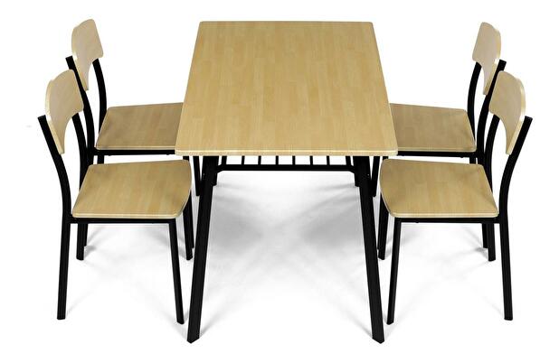Set mobilier sufragerie Aeroplano (stejar sălbatic) (pentru 4 persoane)