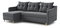 Rohová sedacia súprava Lou (L) (tmavosivá)