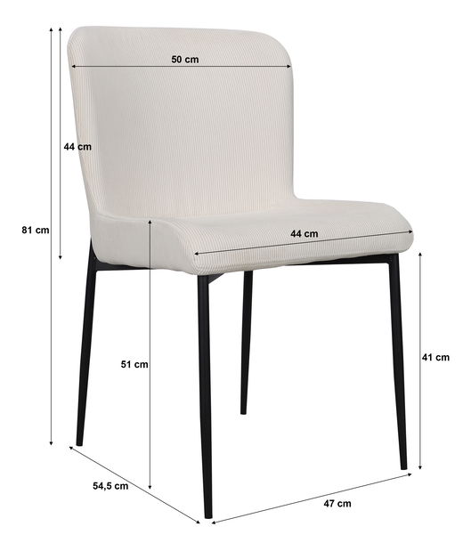 Scaun sufragerie Nebula (maro + negru)