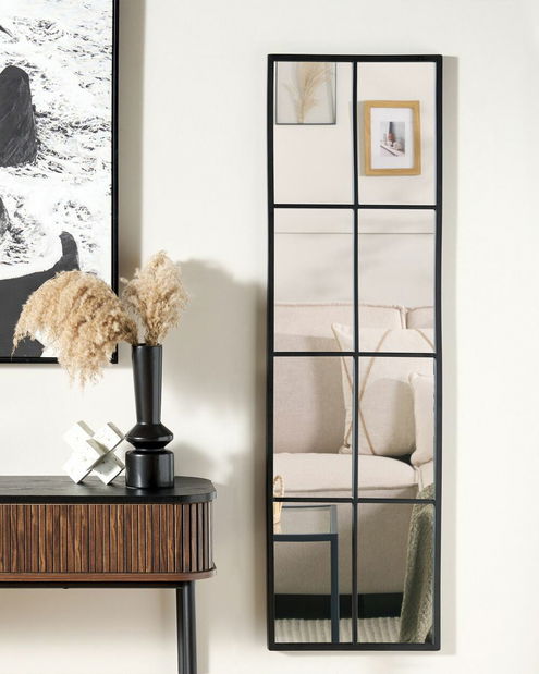 Nástenné zrkadlo Chandler (čierna)