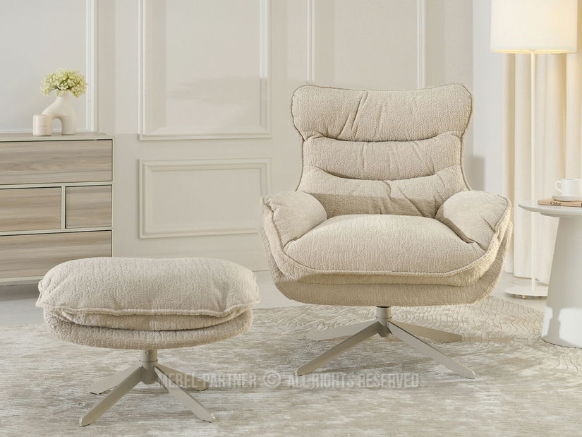 Fotoliu relax Karenteno (bej)