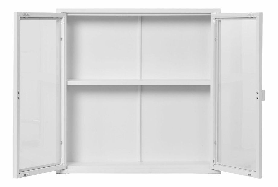 Vitrină de perete Bisalia 8 (alb)