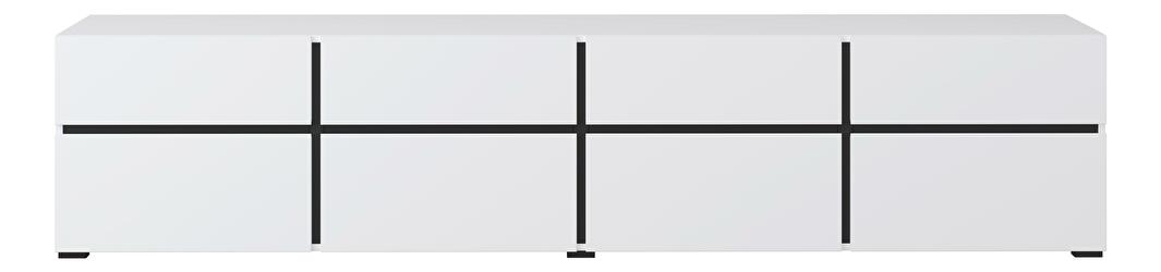 TV stolík/skrinka Crossroad W40 (čierna + biela)