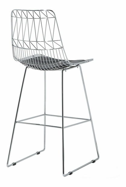 Set 2ks. barových stoličiek Pesto (strieborná)