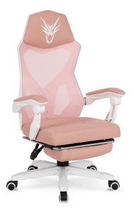 Gamer fotel Brodel (rózsaszín + fehér) 