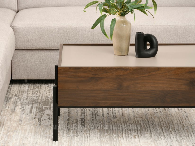 Stolić za kavu Bertina M (bež + crna)