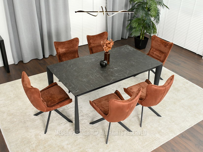 Stolička Nanny (medená + čierna)