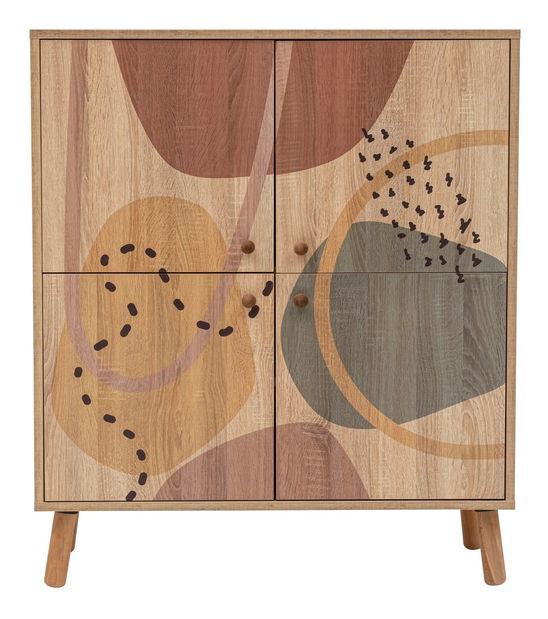 Mobilier pentru hol Maluxe 1048 (Stejar sonoma + Albastru închis)