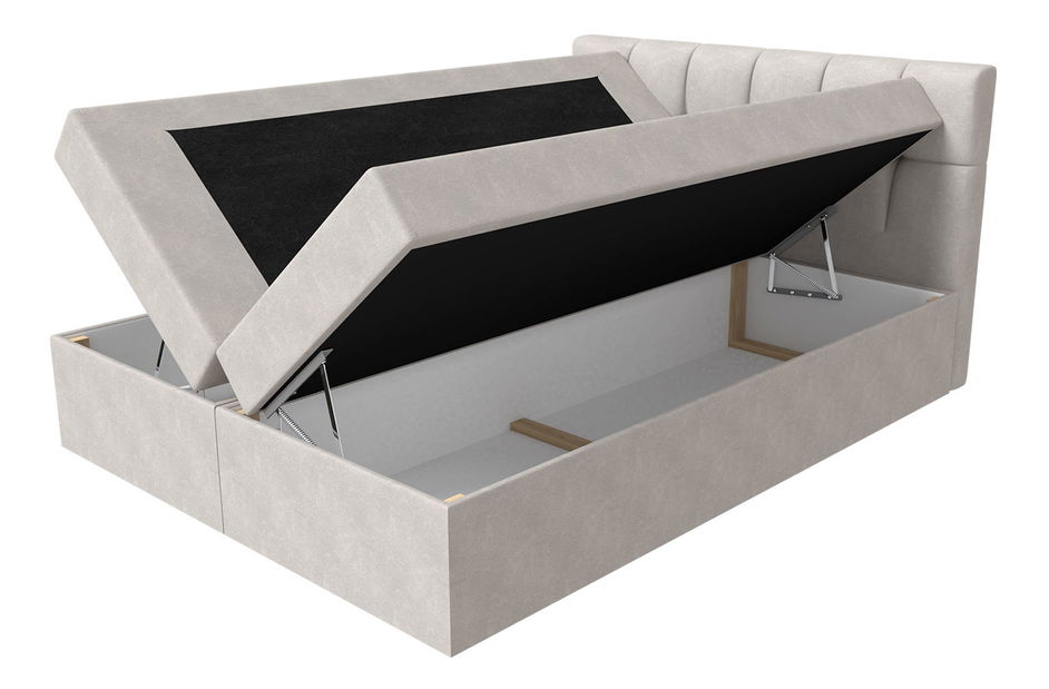 Kontinentálna posteľ 200x200 cm Rdest (béžová) *bazár