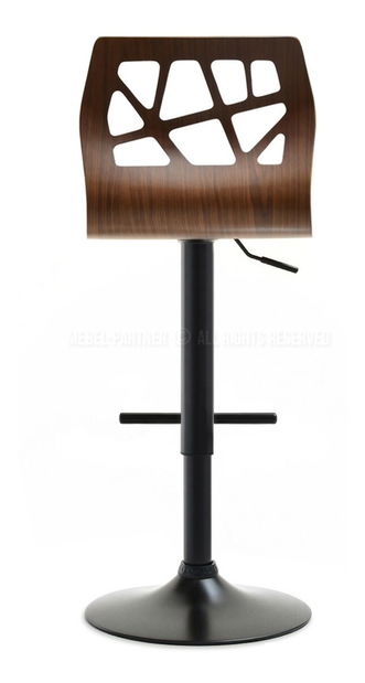 Stolica Hokei (tamni orah + crna)