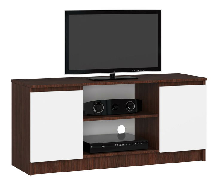TV stolík Darian (wenge + biela)