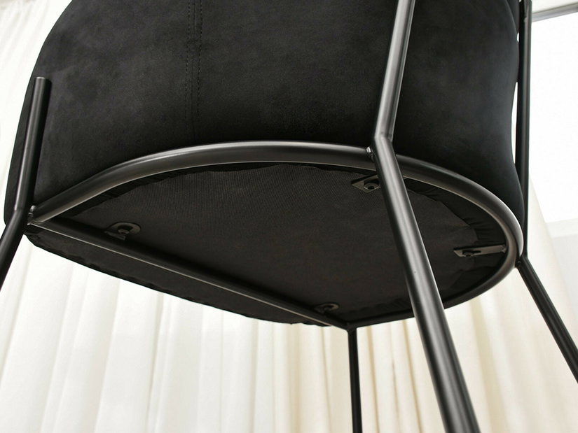 Scaun sufragerie Bastante (negru)