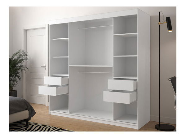 Ormar za garderobu Reforzarlas (crna + hrast artisan)