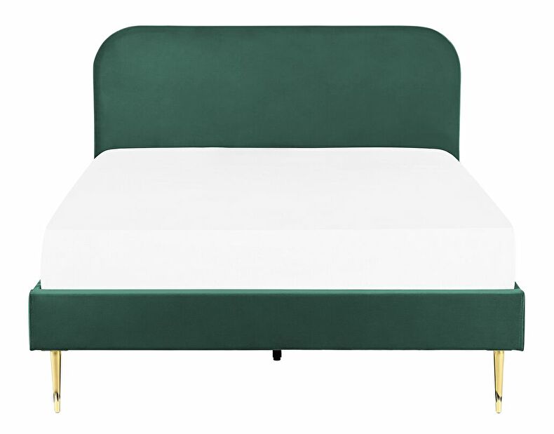 Manželská posteľ 140 cm Faris (zelená) (s roštom)