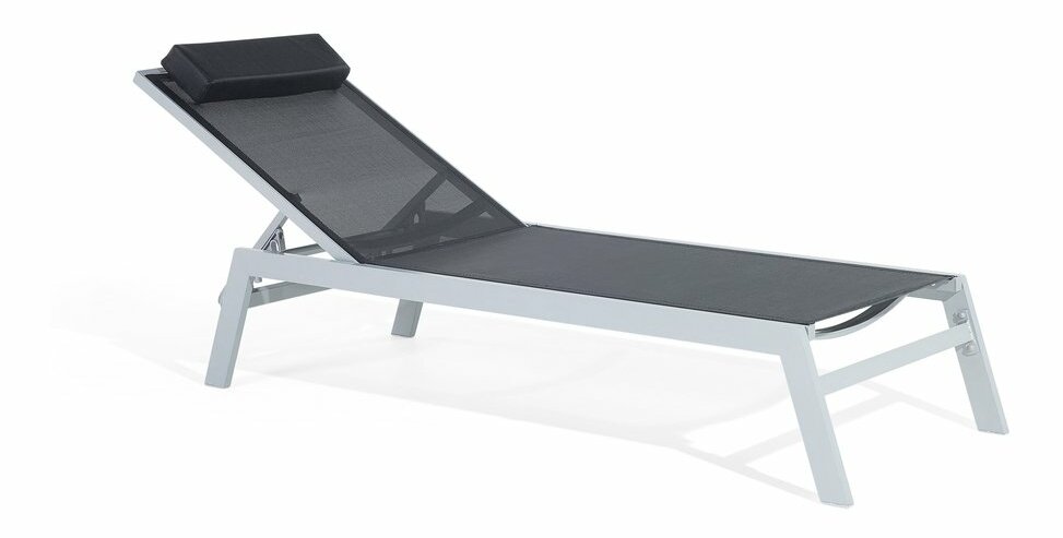 Șezlong de grădină Campania (Negru) *vânzare