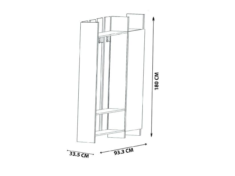 Mobilier Hol Tonuse (alb + antracit) 