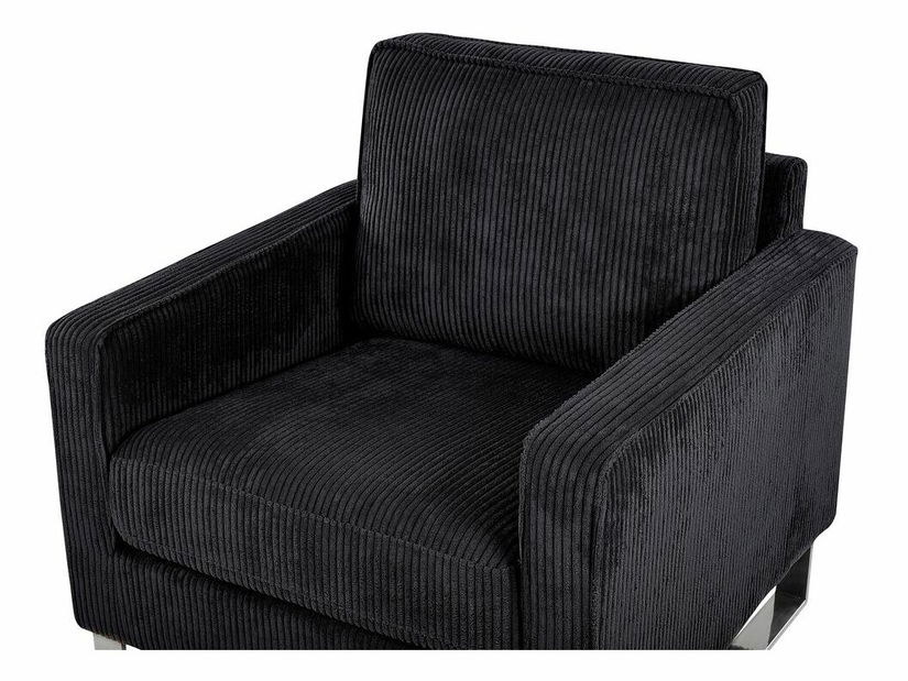 Fotoliu VINOD (negru) (menchester)