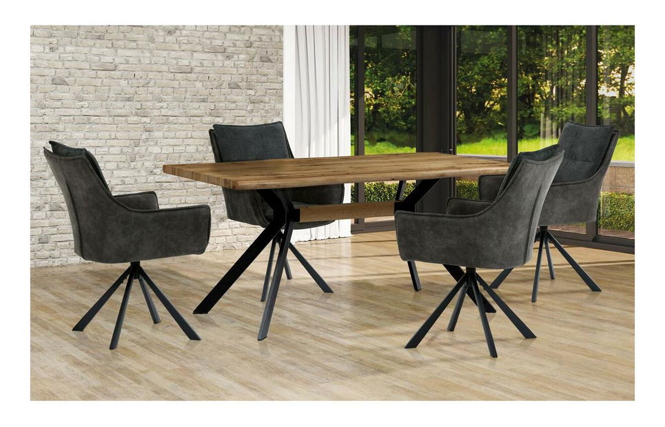 Blagovaonski stol Hipico (divlji hrast) (za 6 osoba)