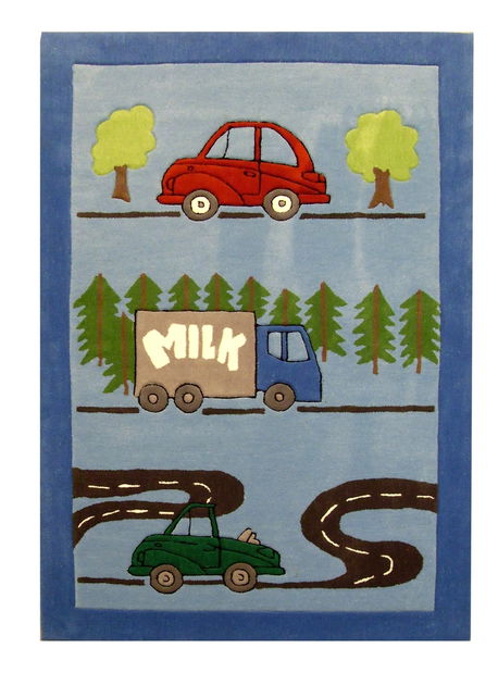 Ručne všívaný koberec (tuftovaný) Bakero Kids Cars Multi