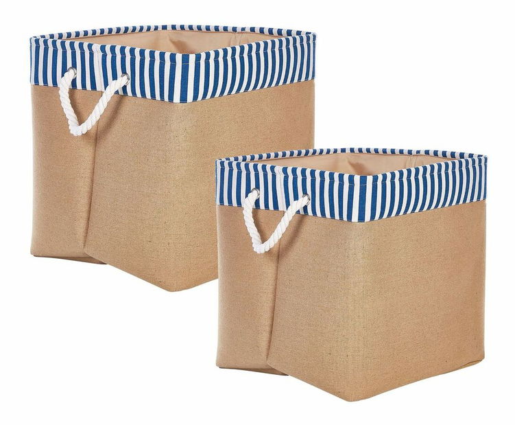 Set 2 ks úložných košov Tarian (béžová) 