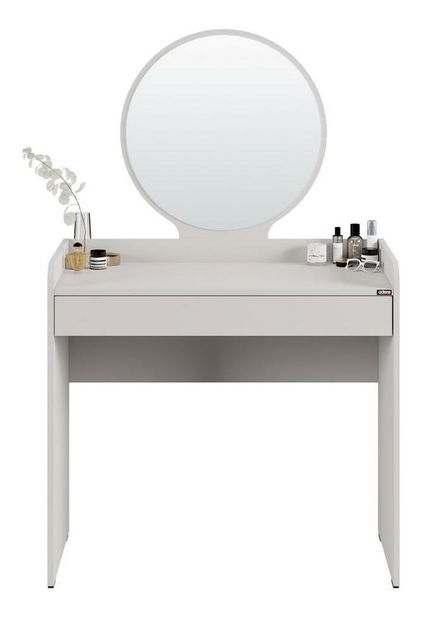 Toaletni stolić Trinity 1 (bijela) (s ogledalom)