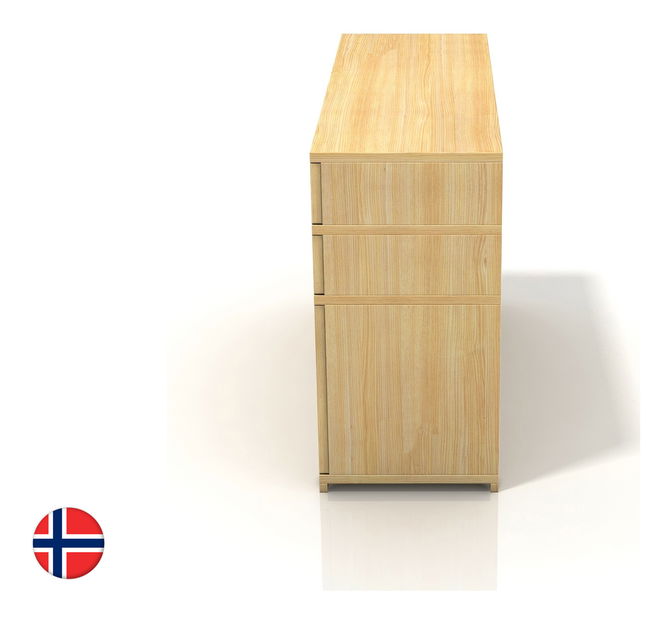 Komoda Naturlig Lekanger 3D6S (borovica)