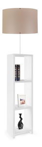 Podna svjetiljka s policama Astaresta 3 (bijela + bež)