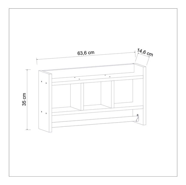 Polica Mediku 4 (dub zafírový) 