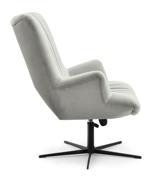 Fotoliu relax Elesenta (gri deschis + negru)