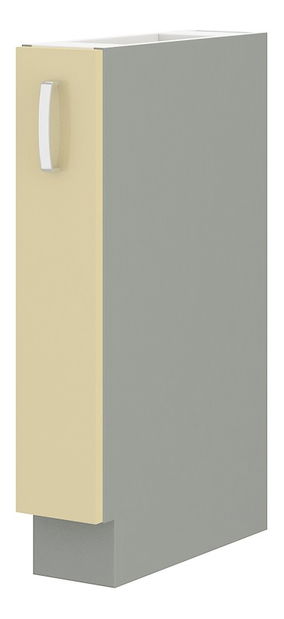 Donji ormarić za smeće Kelyn 15 D CARGO BB (krem sjajna + siva)