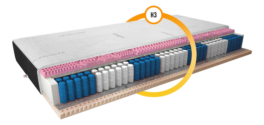 Madrac s džepićastim oprugama Aurora cashmere 200x160 cm (T3)