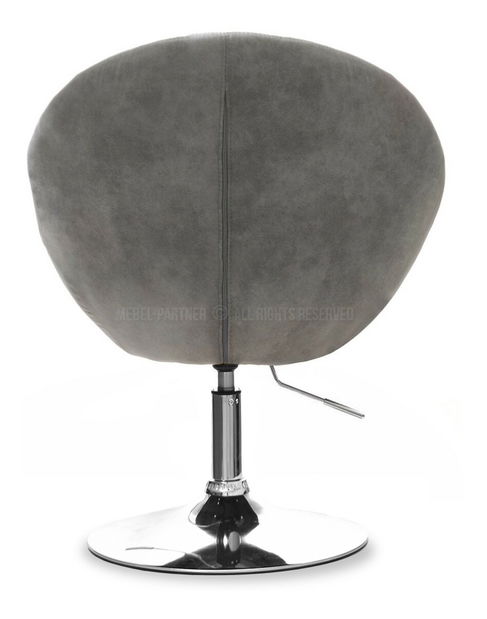 Fotelja Lush 3 (siva + krom)