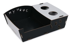 Peliešok pre mačky Dval (čierna + biela)