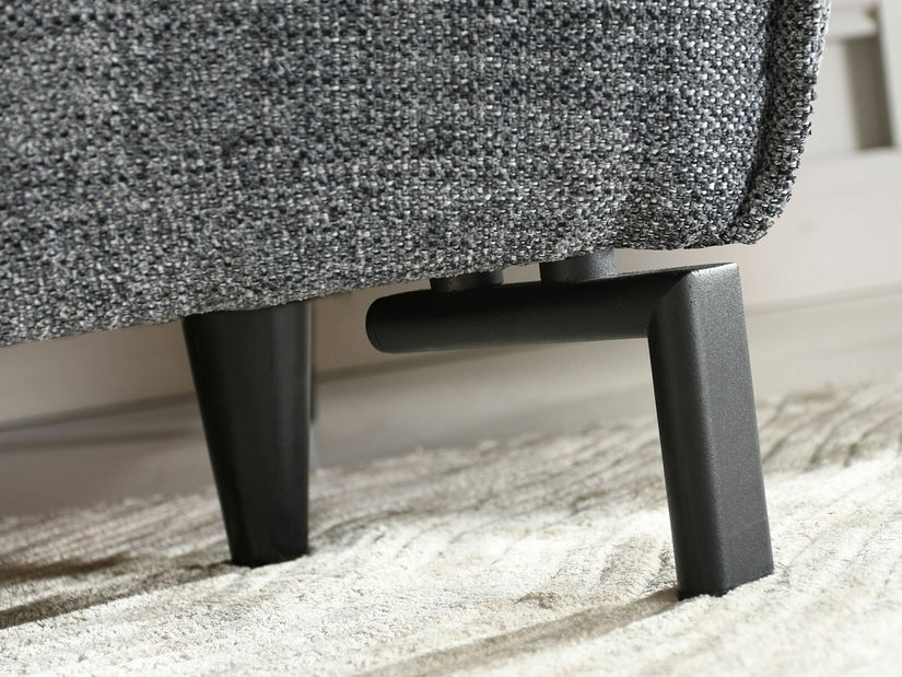 Pohovka dvojsedačka Medio (sivá + čierna)