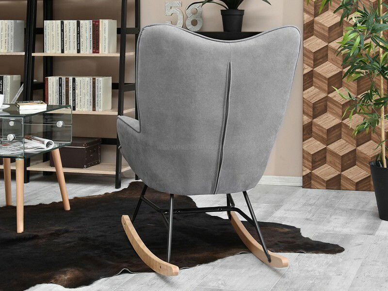 Fotel Sibyla (szürke + fekete)